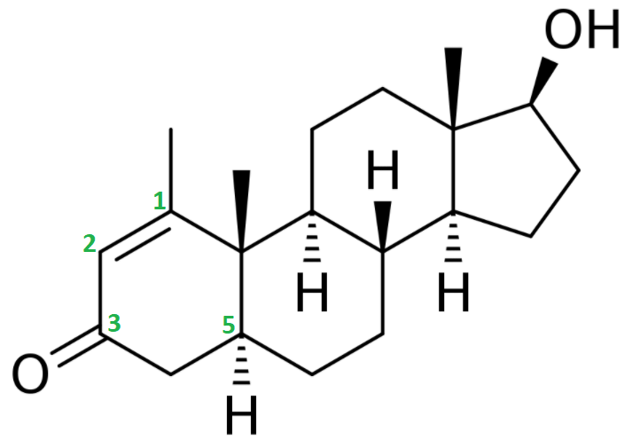 Methenolone (Primobolan) structural formula